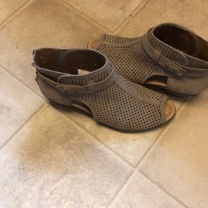 Open toe booties